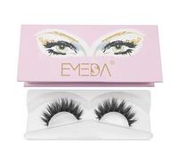 EMEDA 3D Individual Faux Mink lashes Fake Eyelashes 1 pair 3D Natural False Eyelashes Thick Lashes Long Natural Eyelashes for Beauty