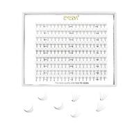 EMEDA 9 Rows Volume Lashes 5D Eyelash Extensions D Curl .07mm Volume Eyelashes 9mm 10mm 12mm 13mm 14mm Mix Length Premade Fans 0.07 Russian Cluster Eyelashes (5D D 0.07 Mix)
