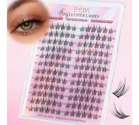 EMEDA Manga Lash Clusters, Individual Lashes Wispy & Natural Cluster Lashes, 144 Clusters Eyelash Extensions, C Curl Anime Eyelash Cluster, Soft Thin Band False Eyelashes 10mm - 13mm Mix (flower)