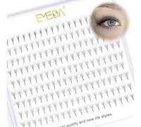 EMEDA Premade Volume Fans 6D Eyelash Extensions 9 Lines D Curl Volume Lashes 0.07mm 9mm-14mm Mix Length Pre Made Volume Lash Extensions 6D Cluster Eyelashes (6D 9mm)