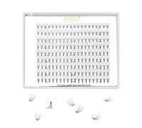 EMEDA Premade Volume Fans 8D Eyelash Extensions 9 Lines D Curl Volume Lashes 0.07mm 9mm-14mm Mix Length Pre Made Volume Lash Extensions 8D Cluster Eyelashes (8D 9mm)