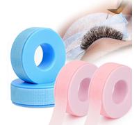 EMEDA Silicone Lash Tape for Eyelash Extensions - Gel Eyelash Tape for Sensitive Skin to Make Up/Lips/Eye Shadow/DIY/Salon Easy Tear Microporous Breathable Lash Extension Tape （4 Rolls)