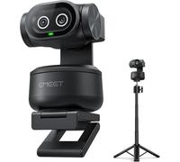 EMEET PIXY Dual-Camera AI-Powered PTZ Camera 4K with Tripod, AI Tracking, PDAF&AI Autofocus 0.2s, 1/2.55'' Sony Sensor, 3 Mics, Presets, 4K Webcam for Streaming, OBS/Twitch/Switch 2 Compatible