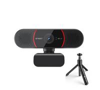 EMEET True 4K Webcam for PC with Dual Mics, Autofocus, Plug & Play, 4K Webcam + Tripods