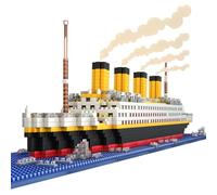 Emeetlinn Titanic Ship Model Building Blocks Set - 1860pcs Micro Mini Blocks (4mm x 4mm) for Ages 14+, Advanced DIY Display Model for Adults & Teens
