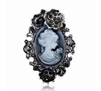 EMEGCY Cameo Brooches for Women Maiden Portrait Brooch Pins Cameo Maiden Brooch Cameo Jewelry Gift for Wife Mom