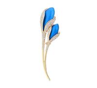 EMEGCY Rhinestone Flower Brooch Austrian Crystal Flower Pin 18k Gold Plated Floral Brooch Lapel Pin Jewelry Mother's Day Birthday Gifts for Mom Wife, Copper, base