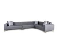 Emelda Grace Cloud Large Rectangle Corner Sofa - Right Hand - Dark Grey