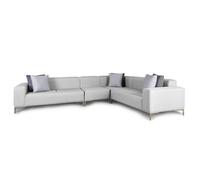 Emelda Grace Cloud Rectangle Corner Sofa - Right Hand - Grey
