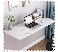 EMENKD 20" 28" 36" 48" Folding Wall Table Wall Desk Fold Down Small Spaces Fold Down Work Bench For Kitchen Office Bedroom Living Rooms Balcony(White stripes,50x30cm/20x12in)