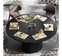EMENKD Black Foldable Table Top Only, Wood Round Folding Round Table Top, 1.6cm Thick Indoor Outdoor Folding Circle Tabletops, Space Saving(80cm/30inch)