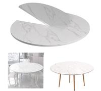 EMENKD Large Round Foldable Table Top Only 30 40 48" Wooden Folding Table Tops Thick Replace Extender For Kitchen Patio Dining Table(80cm/30inch)