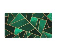 Emerald and Copper Lines,Mouse Pad Large Desk Pad Computer Keyboard Mouse Mat with Non Slip Rubber Base 40 x 70 cm