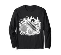 Emerald Ash Borer Line Art Entomologist Long Sleeve T-Shirt