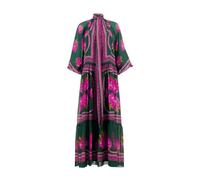 Emerald Athena Silk Chiffon Dress- female- La DoubleJ- Maxi Dresses- Multicolor- S- Dresses S