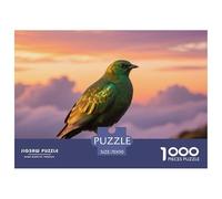 Emerald Bird 1000 Piece Puzzle Easy Challenge For Beginners Brain Exercise Bird Gift-Worthy Set 70x50cm/1000pcs