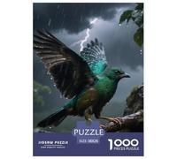 Emerald Bird 1000pc Jigsaw Puzzle Mindful Play For Adults Relaxation Game Bird Artistic Design 38x26cm/1000pcs