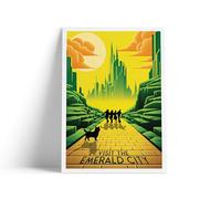 Emerald City Print | Wizard of Oz - Yellow Brick Road (180gsm Matt Poster Paper, A3: 16.5 x 11.7 in)