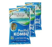EMERALD COVE - Emerald Cove Pacific Kombu, Non-GMO Dried Seaweed Chunks, Resealable Bag, 1.76 Ounce (Pack of 3)
