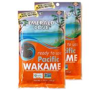 Emerald Cove Pacific Wakame Ready to Use Premium Dried Algae GMO Free Gluten Free 50ml Pack of 2