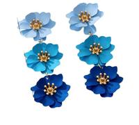 Emerald Cut Zircon Stud Earrings, 18K Gold Plated Geometric Earrings, Hypoallergenic Statement Gift for Her