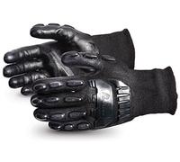 EMERALD CX IMPACT-RESISTANT NYLON/STAINLESS-STEEL CUT-RESISTANT STRING-KNIT GLOVE BLACK M