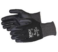 EMERALD CX NYLON/STAINLESS-STEEL CUT-RESISTANT STRING-KNIT GLOVE WITH NITRILE PALM BLACK 09