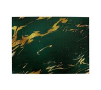 Emerald Deep Green Earth Tones Gold Marble,500 Pieces Puzzles for Adults-Wooden Jigsaw Puzzle for Adults Elderly
