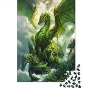 Emerald Dragon Sovereign Jigsaw Puzzle for Adults, 1000 Pieces, 52x38cm/1000pcs, Screen-Free Activity, Weekend Downtime And Time at Home