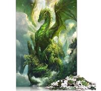Emerald Dragon Sovereign Puzzle Jigsaws 300 Pieces for Adults Puzzles for Adults Puzzling for Gift 1000pcs (75x50cm)