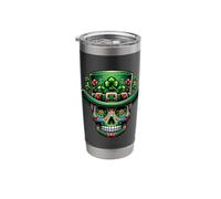 Emerald Elegance: Irish Top Hat Meets Suga Graphic Stainless Steel Insulated Tumbler