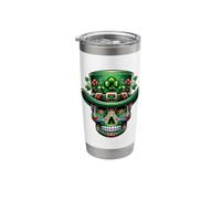 Emerald Elegance: Irish Top Hat Meets Suga Graphic Stainless Steel Insulated Tumbler