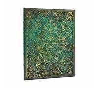 Paperblanks Hardcover Journal – Emerald Flower (Nature’s Grace) Ultra Lined – Elastic Band Closure