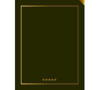 Emerald Gold Business Notebook: Professional Lined Journal, Elegant Dark Green Cover Organizer for Work, School, Meetings and Office, 120 Pages, 8,5 x 11