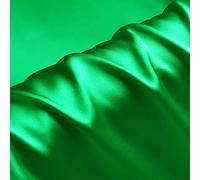 Emerald Green 100% Pure Silk Fabric Solid Color Charmeuse Fabrics by The Pre-Cut 1 Yard for Sewing Width 44 inch