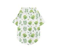 Emerald Green Cute Playful Bird Summer Dog Shirt Vest Button Up Breathable Cool Pet Outfits Apparel Tops Doggy Sweatshirt Puppy Kitten Perfect for Everyday Wear, and Photoshoots 3XL