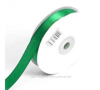 Emerald Green Double Sided Satin Ribbon 10mm (3/8") - 50 Metres - (Full Roll) Gift / Hamper / Wrapping