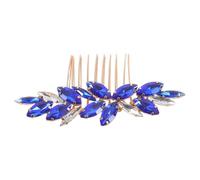 Emerald Green Glass Side Comb Bridal Wedding Hair Accessory