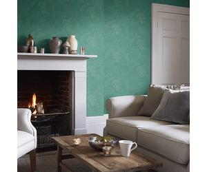 Emerald Green Leaf Wallpaper Rasch Foliage Modern Paste The Wall Design
