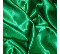 Emerald Green Silky Satin Fabric by The Meter Polyester 150cm 60 Inch Wide