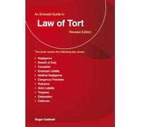 Emerald Guide to The Law of Tort, An