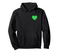Emerald Heart | Balanced Visual Composition Pullover Hoodie