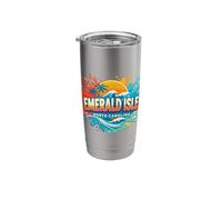 Emerald Isle North Carolina Sand Dunes Beach Novelty Graphic Stainless Steel Insulated Tumbler