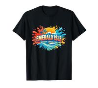 Emerald Isle North Carolina Sand Dunes Beach Novelty Graphic T-Shirt