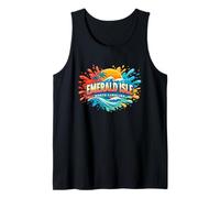 Emerald Isle North Carolina Sand Dunes Beach Novelty Graphic Tank Top