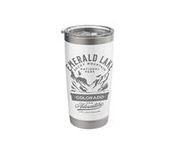 Emerald Lake Rocky Mountain National Park Colorado Design Stainless Steel Insulated Tumbler