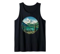 Emerald Lake Watercolor Yoho National Park Canada Tank Top