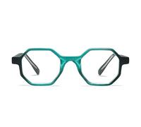Emerald Large Hexagon Reading Glasses for Women with Funky Design - Octagon Readers for Women - For all Face Shapes Fashion Women's Readers - Geometric Eyeglasses Frame - Cheaters Glasses 2.0+