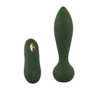 Emerald Love Luxurious Rc Anal Plug Green/Gold 14 cm