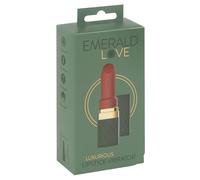Emerald Love - Red Waterproof Rechargeable Lipstick Vibrator